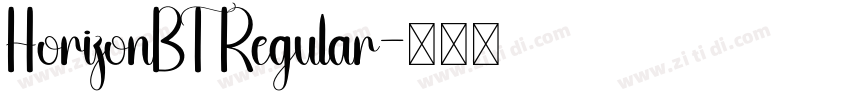 HorizonBT Regular字体转换